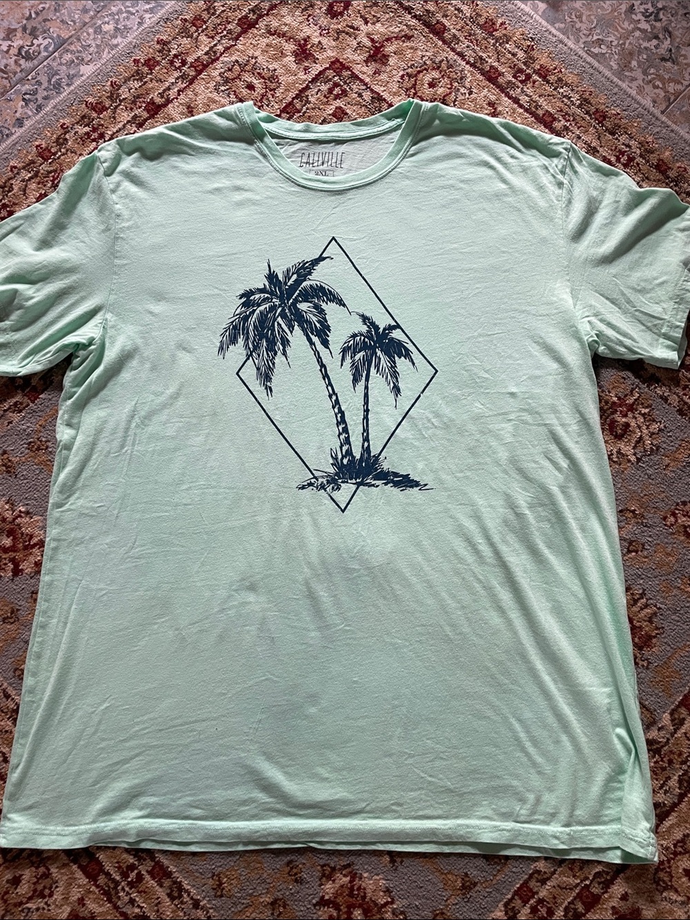 Caliville Mint Palm Graphic Short-Sleeve Tee
